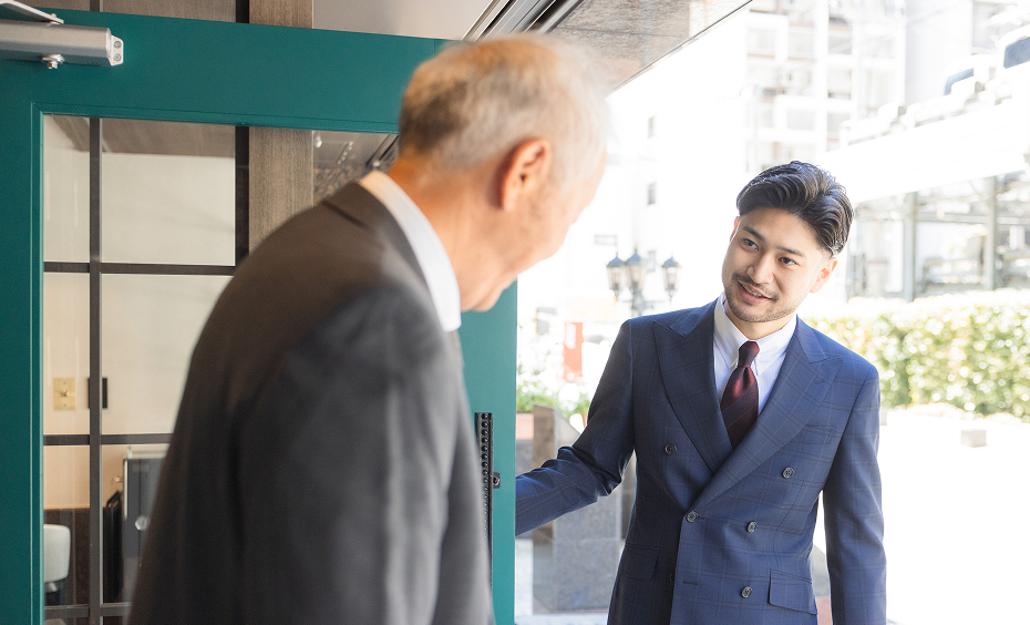 初めての来店者